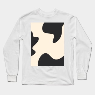 Abstract monochrome shapes 3 Long Sleeve T-Shirt